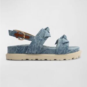 Alexandre Birman Clarita Light Blue Denim Sandals